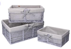 Set 3 Cassetti paper hilary grigio chiaro