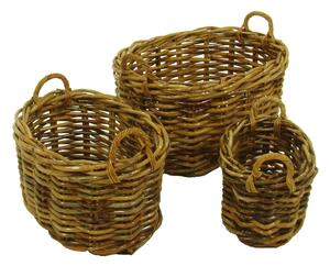 Cesta portalegna in rattan alaska ovale
