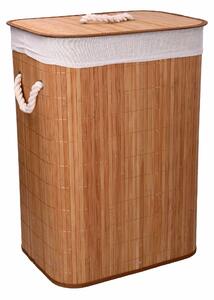 Cesto Portabiancheria bambù naturale cm 40x30xh57
