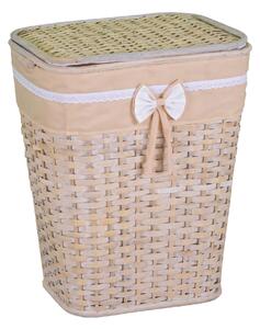 Cesto Portabiancheria in rattan emanuele naturale rettangolare cm 41x31xh54
