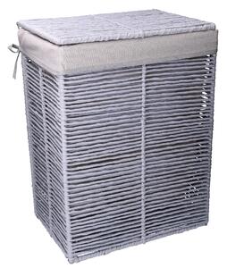 Cesto Portabiancheria paper hilary grigio chiaro rettangolare pieghevole cm 30x40xh55
