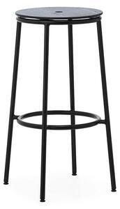 Circa Sgabello da bar H75 Black Steel/Black Oak - Normann Copenhagen