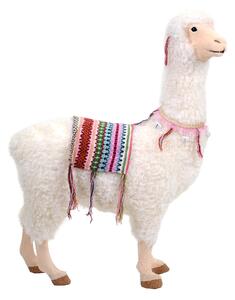 Pupazzo Lama bianco con campanellini cm 64x26xh90