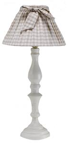 Lampada in metallo con cappello quadretti cm 30xh60