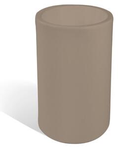 Vaso Porta vaso, in polietilene BAROCCO Dimensione 35x h70 cm Modello Ionico spessore 2 mm colore Tortora