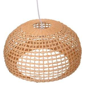 Lampadario in rattan naturale con attaccocm cm Ø50xh30,5