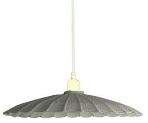 Lampadario in metallo vintage bianco/grigio con attacco cm Ø25