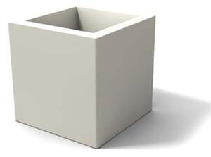 Porta vaso in polietilene MODELLO ELLENICO liscio Dimensioni 35 x35xh 35 cm uso interno esterno colore Bianco