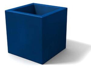 Porta vaso in polietilene MODELLO ELLENICO liscio Dimensioni 35 x35xh 35 cm uso interno esterno colore Blu