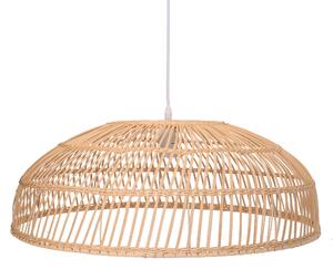 Lampadario in rattan naturale con attacco cm Ø60,5xhx21,5
