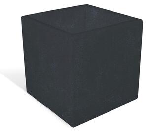 Porta vaso in polietilene MODELLO ELLENICO liscio Dimensioni 25 x25xh 25 cm uso interno esterno colore Grafite