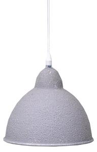 Lampadario in metallo vintage bianco/grigio sagomato con attacco cm Ø19xh21