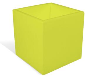 Porta vaso in polietilene MODELLO ELLENICO liscio Dimensioni 25 x25xh 25 cm uso interno esterno colore KIWI