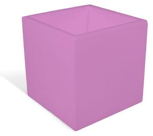 Porta vaso in polietilene MODELLO ELLENICO liscio Dimensioni 25 x25xh 25 cm uso interno esterno colore Glicine