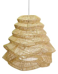 Lampadario in rattan naturale con attacco cm Ø55,5xh48