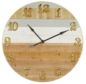 Orologio in legno bicolore cm Ø 91,5x6