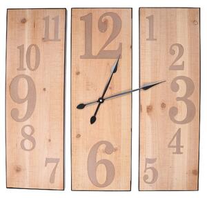 Orologio in legno naturale cm 60x60x3
