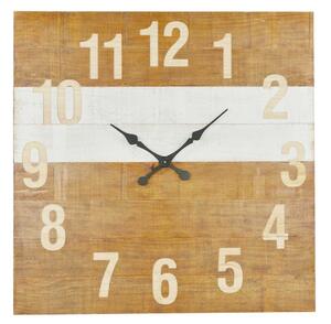 Orologio quadrato in legno cm 91,5x5,5xh91,5
