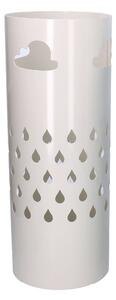 Portaombrelli in metallo nuvole bianco tondo cm ø19xh49