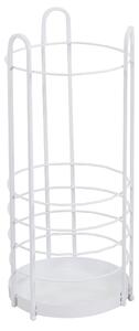 Portaombrelli in metallo bianco tondo cm Ø26xh60x26