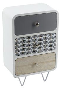 Portatutto in legno artemide 3 cassetti rettangolare cm 20x12xh31,5