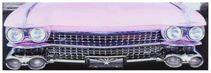 Quadro auto rosa cm 120x40