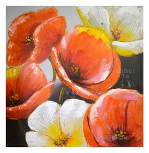 Quadro anemoni cm 100x100