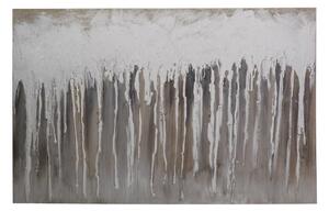 Quadro dipinto bianco marrone cm 60x90x3