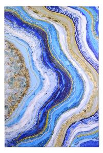 Quadro in legno blu rettangolare cm 120x80xh3