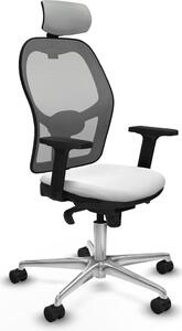 Sedia da ufficio con poggiatesta Piqueras y Crespo 2D086N2 Bianco