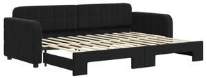 VidaXL Divano letto estraibile nero 80x200 cm Velluto
