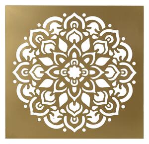 Decorazione da Parete in in metallo oro quadro cm 56x56x3