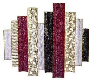 Decorazione da Parete in in metallo rosso cm 89,5x79,4xh5,1