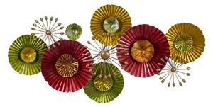 Decorazione da Parete in in metallo multicolor cm 120x59,1xh10,2