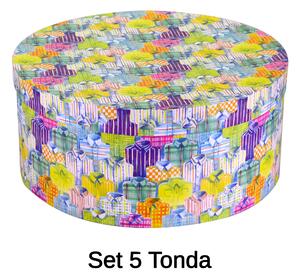 Set 5 Scatole cartone camicie tondo