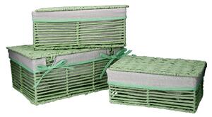 Set 3 Scatole paper hilary verde chiaro