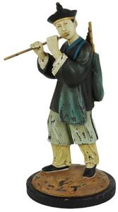 Statua in resina pifferaio cm Ø12xh24