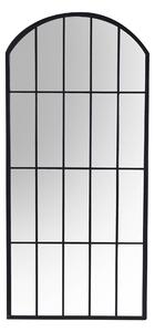 Specchio in metallo nero cm 64x2xh139