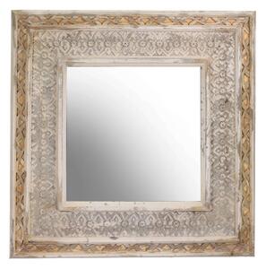 Specchio in legno quadro cm 92,5x5,5xh92,5