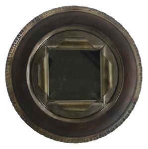 Specchio in metallo pneumatico nero cm Ø41x10