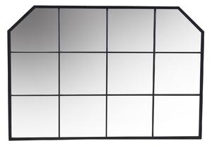 Specchio in metallo nero cm 100x2xh70