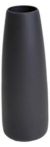 Vaso ceramica bombato nero opaco cm Ø16xh44,5