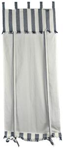 Tenda in tessuto a righe windy blu misto lino cm 58x160