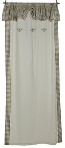Tenda in tessuto simple heart con mantovana cm 140x300