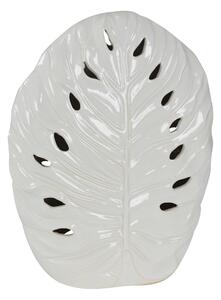 Vaso foglia bianco traforato cm 39x14,5xh48,5