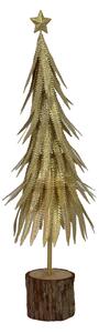 Mini Albero di Natale in Metallo oro cm Ø15xh56