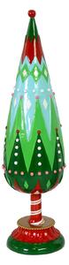 Mini Albero di Natale in Resina verde cm Ø12,8xh46,7