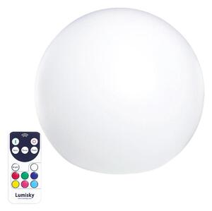 BOBBY ∅40cm palla luminosa LED galleggiante multicolore dimmerabile con telecomando e base a induzione