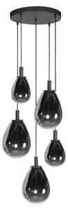 Steinhauer - lampada a sospensione - Glimsy - nero - vetro metallo - Ø 40cm - LED - 4198ZW