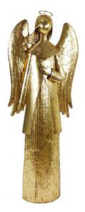 Angelo maxi oro con cuore cm 68x27 h 188